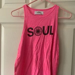 Soulcycle pink tank